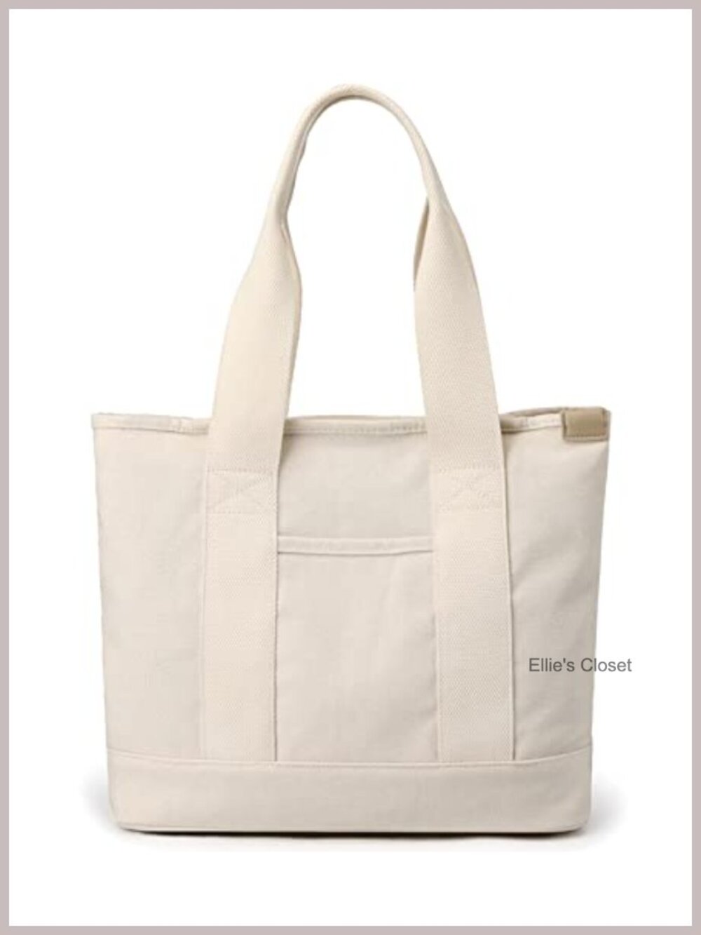 Large Canvas Tote Bag Women Top Handle Satchel Multi-Pocket Work Travel Shopping